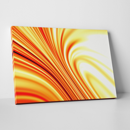 Tablouri canvas - Tablou canvas abstract, Linii portocalii