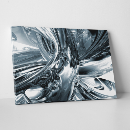 Tablouri canvas - Tablou canvas abstract, Metal lichid