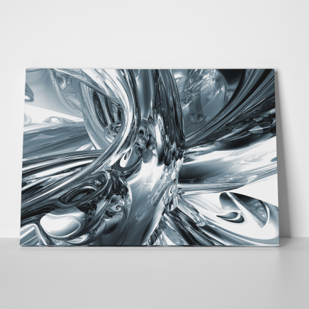 Tablou canvas abstract, Metal lichid [2]