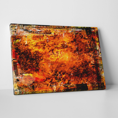 Tablouri canvas - Tablou canvas abstract, Orange Grunge