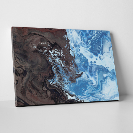 Tablouri canvas Abstracte - Tablou canvas abstract, Pamantul si oceanul