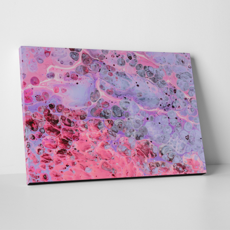 Tablouri canvas Abstracte - Tablou canvas abstract, Picaturi roz