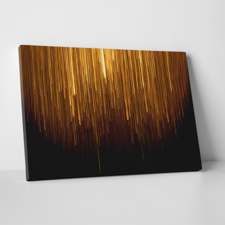 Tablouri canvas Abstracte - Tablou canvas abstract, Ploaie de stele aurii