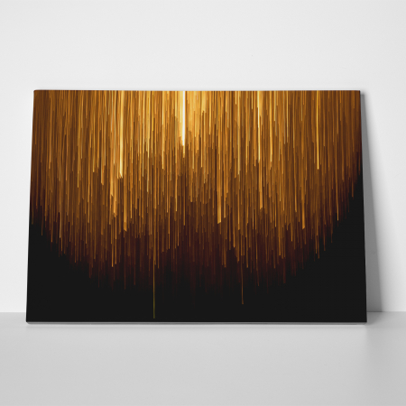 Tablou canvas abstract, Ploaie de stele aurii [2]