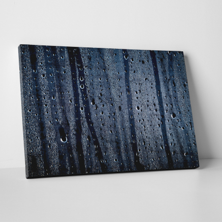 Tablouri canvas Abstracte - Tablou canvas abstract, Stropi de ploaie pe geam