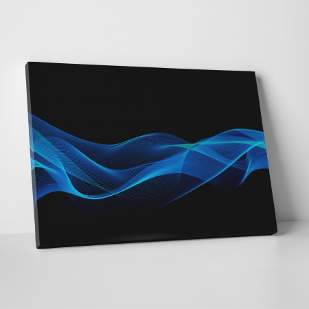 Tablouri - Tablou canvas abstract, Vibratii albastre