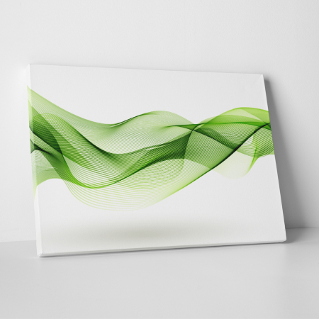 Tablouri - Tablou canvas abstract, Vibratii verzi