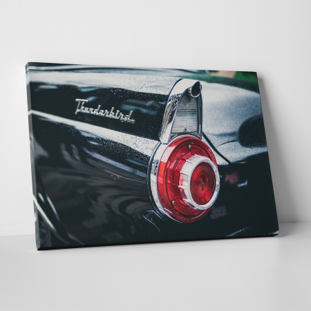 Tablouri canvas Auto-Moto - Tablou canvas auto-moto, Black Old Ford Thunderbird