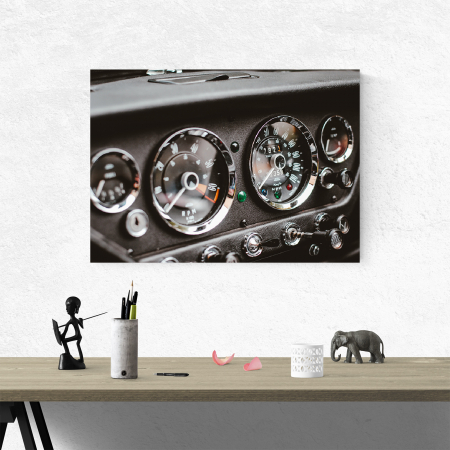 Tablou canvas auto-moto, Classic car analog interior [3]