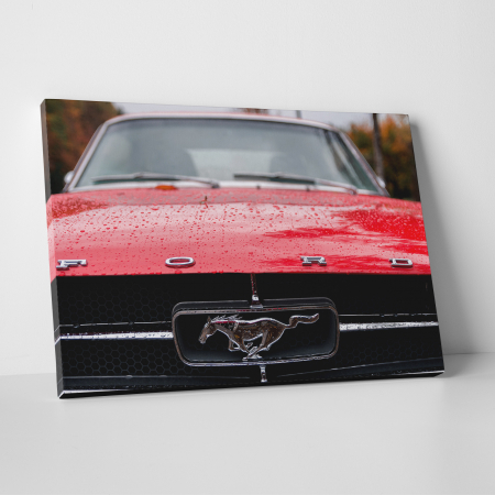 Tablouri canvas Auto-Moto - Tablou canvas auto-moto, Red Ford Mustang
