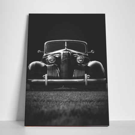 Tablou canvas auto-moto, Vintage black car [2]