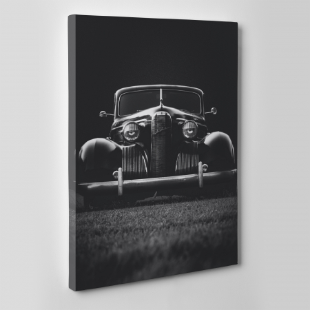 Tablou canvas auto-moto, Vintage black car [1]
