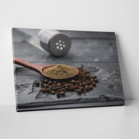 Tablouri canvas Bucatarie - Tablou canvas bucatarie, Boabe de piper macinate