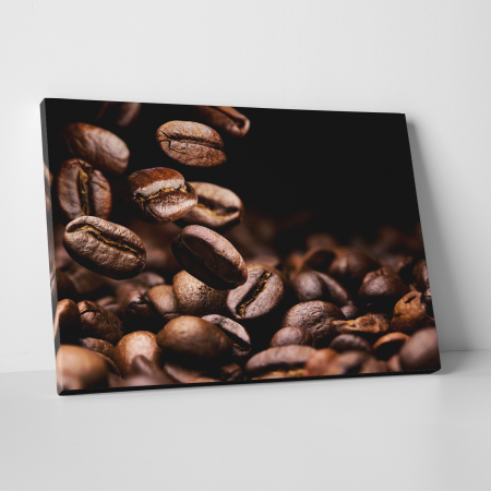 Tablouri canvas Bucatarie - Tablou canvas bucatarie, Cafea boabe prajita