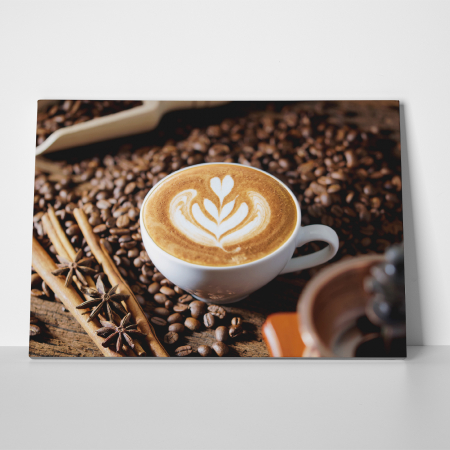 Tablou canvas bucatarie, Cafea cu scortisoara [2]