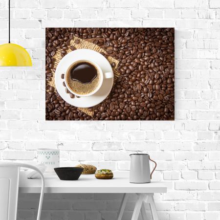 Tablou canvas bucatarie, Cafea printre... cafea [3]