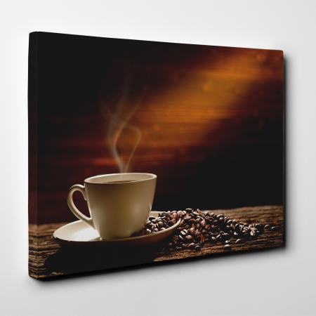 Tablou canvas bucatarie, Decor cafea boabe [1]