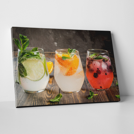 Tablouri canvas Bucatarie - Tablou canvas bucatarie, Pahare de cocktail cu gheata