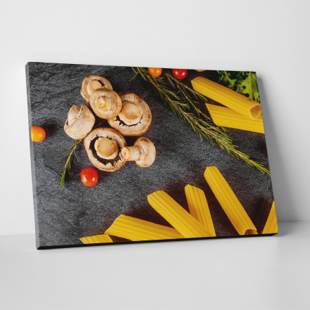 Tablouri canvas Bucatarie - Tablou canvas bucatarie, Paste manicotti cu ciuperci