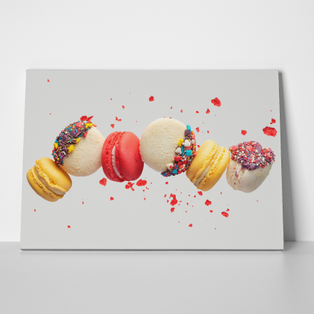 Tablou canvas bucatarie, Prajituri macarons [2]