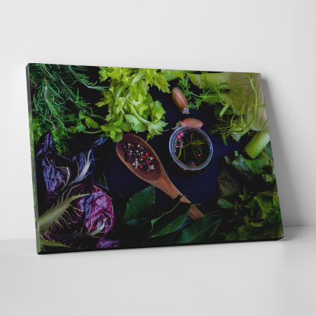Tablouri canvas Bucatarie - Tablou canvas bucatarie, Prospetime verde