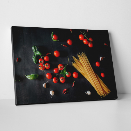 Tablouri canvas Bucatarie - Tablou canvas bucatarie, Rosii si spaghete
