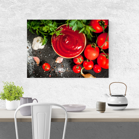 Tablou canvas bucatarie, Sos din rosii proaspete [3]