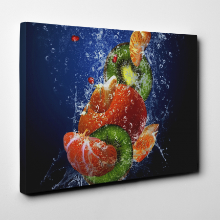 Tablou canvas bucatarie, Water Fruits [3]