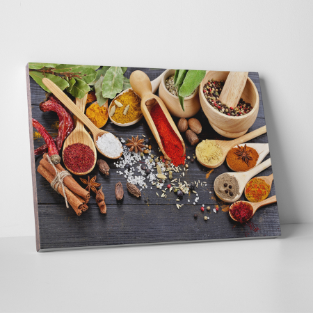 Tablouri canvas Bucatarie - Tablou canvas bucatarie, Wooden Spices