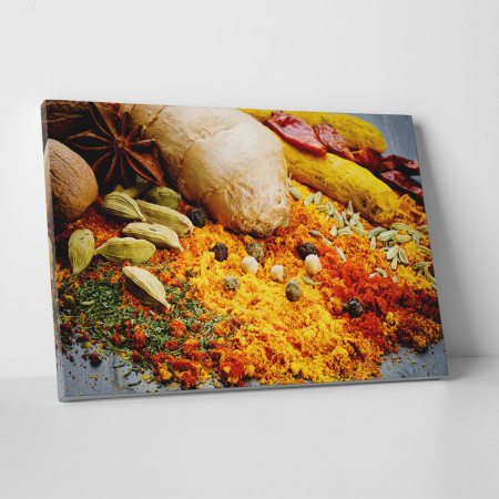 Tablouri canvas Bucatarie - Tablou canvas bucatarie, Yellow Spices