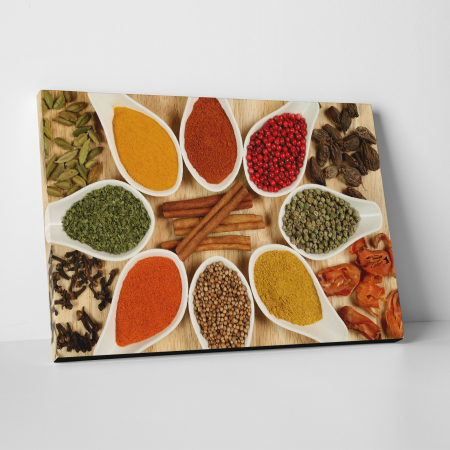 Tablouri - Tablou canvas bucatarie, Spoons and Spices