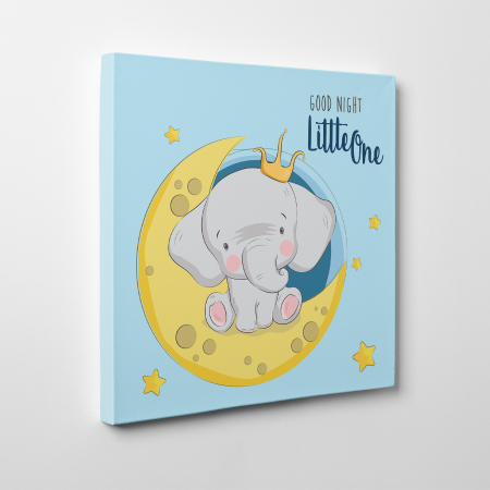 Tablouri canvas Copii - Tablou canvas cu desene pentru camera copiilor, Micul print elefant