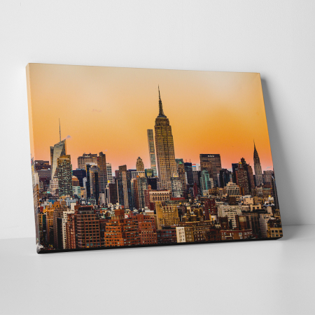Tablouri canvas Destinatii - Tablou canvas destinatii faimoase, Empire State Building Sunrise