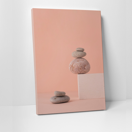Tablouri canvas Feng Shui - Tablou canvas Feng Shui, motiv oriental, Pink Stones