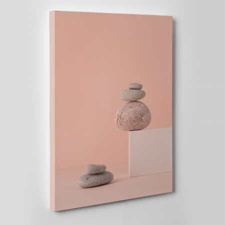 Tablou canvas Feng Shui, motiv oriental, Pink Stones [2]