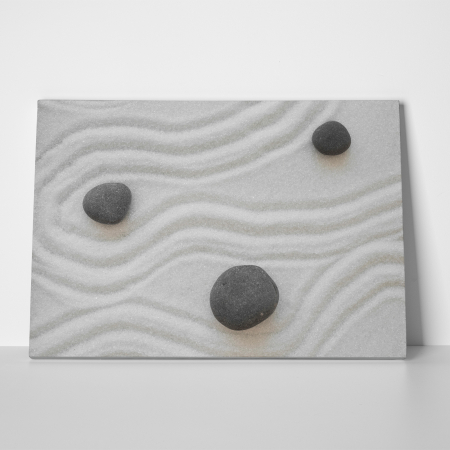 Tablou canvas Feng Shui, motiv oriental, Stones in the Sand [1]