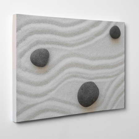 Tablou canvas Feng Shui, motiv oriental, Stones in the Sand [2]