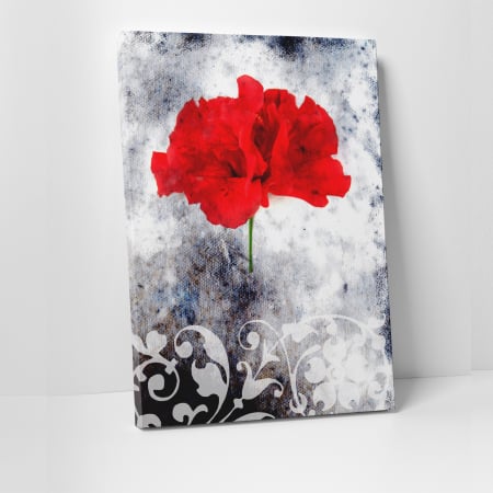 Tablouri canvas Natura - Tablou canvas floral, Single Red
