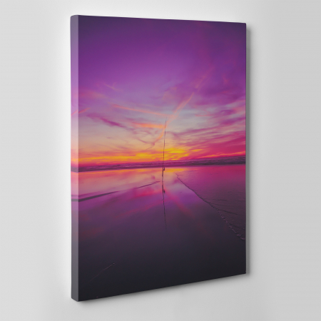 Tablou canvas natura, Apus de soare la pescuit [1]