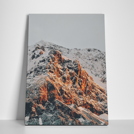 Tablou canvas natura, Varf de munte inzapezit [2]
