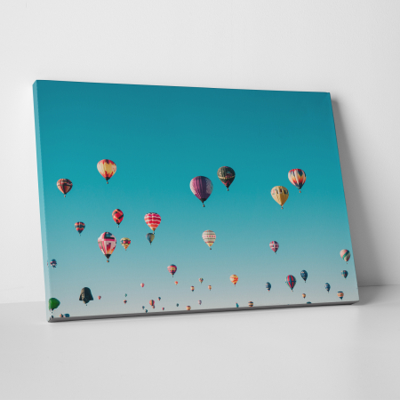 Tablouri canvas Natura - Tablou canvas, peisaj natura, Baloane cu aer cald