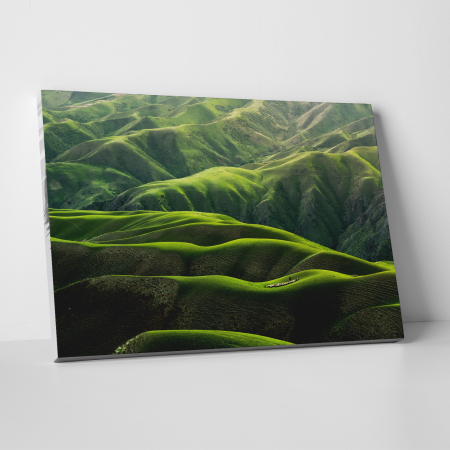 Tablouri canvas Natura - Tablou canvas, peisaj natura, Dealuri inverzite