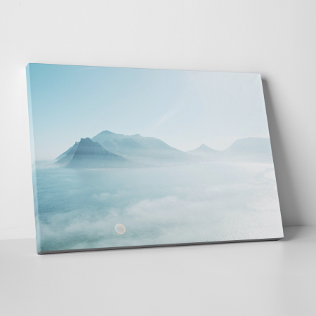 Tablouri - Tablou canvas, peisaj natura, Insula prin ceata