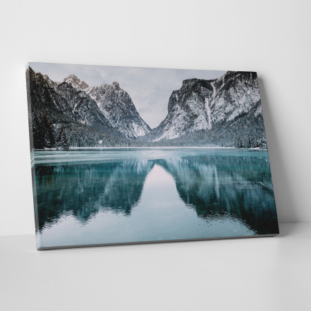 Tablouri - Tablou canvas, peisaj natura, Lac montan