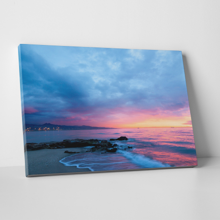 Tablouri - Tablou canvas, peisaj natura, Marea la apus
