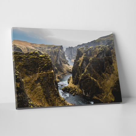 Tablouri canvas Natura - Tablou canvas, peisaj natura, Rau de munte