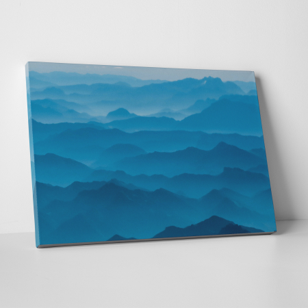 Tablouri canvas Natura - Tablou canvas, peisaj natura, Siluete de munti