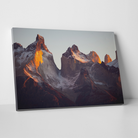 Tablouri canvas Natura - Tablou canvas, peisaj natura, Varfuri montane ascutite