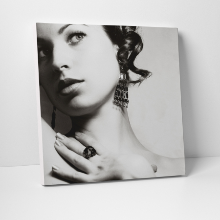 Tablouri canvas Vintage - Tablou canvas people, Gray Beauty