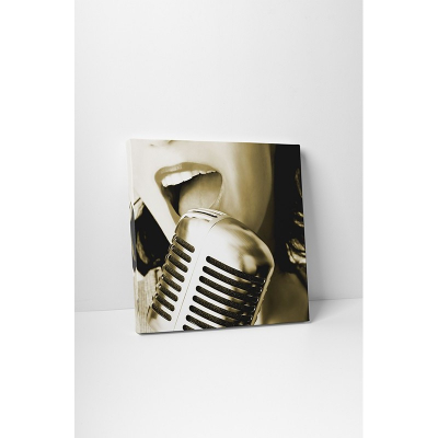 Tablouri canvas Vintage - Tablou canvas retro, Karaoke